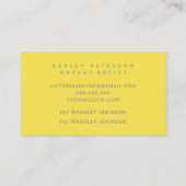 Yellow Aquarellpinsel - Logo hochladen Visitenkarte (Rückseite)