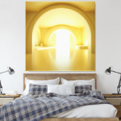 Yellow Arch Portal Leinwanddruck (Insitu (Schlafzimmer))