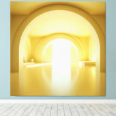Yellow Arch Portal Leinwanddruck (Insitu (Holzboden))