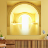 Yellow Arch Portal Leinwanddruck (Insitu (Wohnzimmer))
