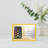 Yellow Art Teacher Tutor - Art-Klasse Visitenkarte (Stehend Vorderseite)