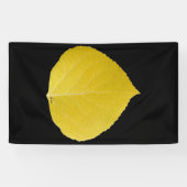 Yellow Aspen Leaf #5 Banner (Horizontal)