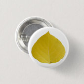 Yellow Aspen Leaf #5 Button (Vorne & Hinten)