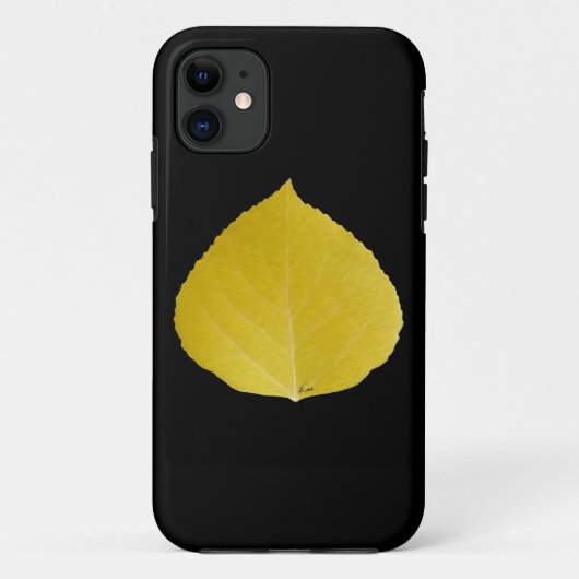 Yellow Aspen Leaf #5 Case-Mate iPhone Hülle (Rückseite)