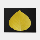 Yellow Aspen Leaf #5 Fußmatte (Vorderseite)