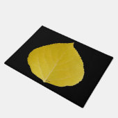 Yellow Aspen Leaf #5 Fußmatte (Schrägansicht)