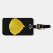 Yellow Aspen Leaf #5 Gepäckanhänger (Vorderseite horizontal)