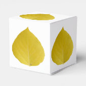 Yellow Aspen Leaf #5 Geschenkschachtel (Rückseite)