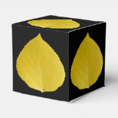 Yellow Aspen Leaf #5 Geschenkschachtel (Rückseite)