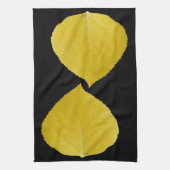 Yellow Aspen Leaf #5 Geschirrtuch (Vertikal)