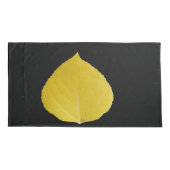 Yellow Aspen Leaf #5 Kissenbezug (Rückseite-Links)