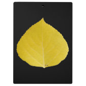 Yellow Aspen Leaf #5 Klemmbrett (Rückseite)
