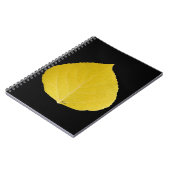 Yellow Aspen Leaf #5 Notizblock (Linke Seite)