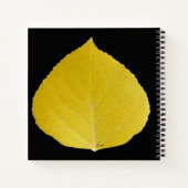 Yellow Aspen Leaf #5 Notizblock (Rückseite)