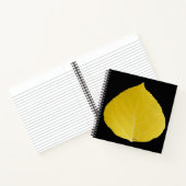 Yellow Aspen Leaf #5 Notizblock (Innenseite)