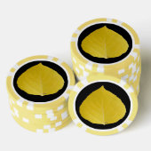 Yellow Aspen Leaf #5 Pokerchips (Stapel)