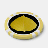 Yellow Aspen Leaf #5 Pokerchips (Einzeln)