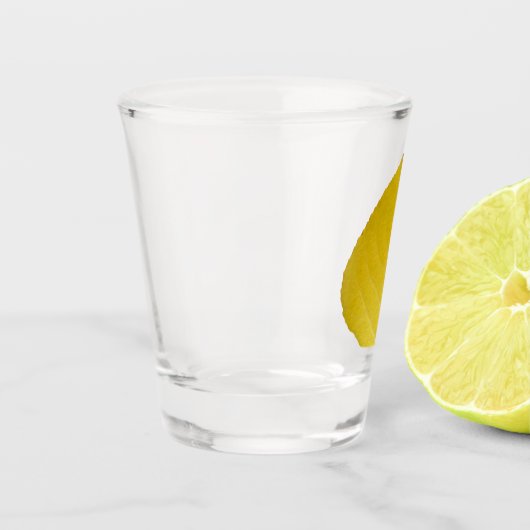 Yellow Aspen Leaf #5 Schnapsglas (Links)