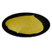 Yellow Aspen Leaf #5 Schneidebrett (Ecke)
