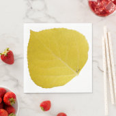 Yellow Aspen Leaf #5 Serviette (Beispiel)