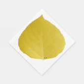 Yellow Aspen Leaf #5 Serviette (Ecke)