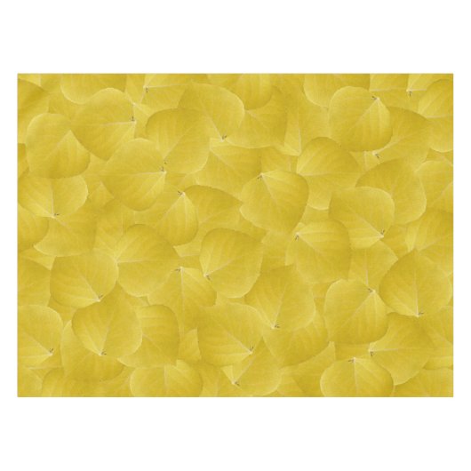Yellow Aspen Leaf #5 Tischdecke (Vorderseite (Horizontal))
