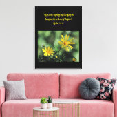 Yellow Aster Wildflowers Canvas Print Leinwanddruck (Insitu (Wohnzimmer))