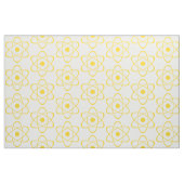 Yellow Atom Symbol Fabric Stoff (Fat Quarter (45,7 x 55,9 cm))