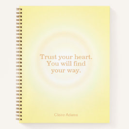 Yellow Aura Message Notebook Notizblock