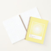 Yellow Aura Swatch Angel Number Notebook Notizblock (Innenseite)