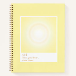 Yellow Aura Swatch Angel Number Notebook Notizblock