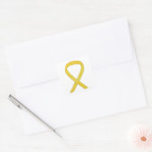 Yellow Awareness Ribbon Art Custom Sticker Decks (Umschlag)