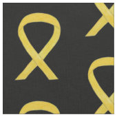 Yellow Awareness Ribbon Art Stoff (Nahaufnahme)