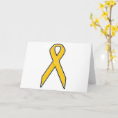 Yellow Awareness Ribbon Karte (Gelbe Blume)