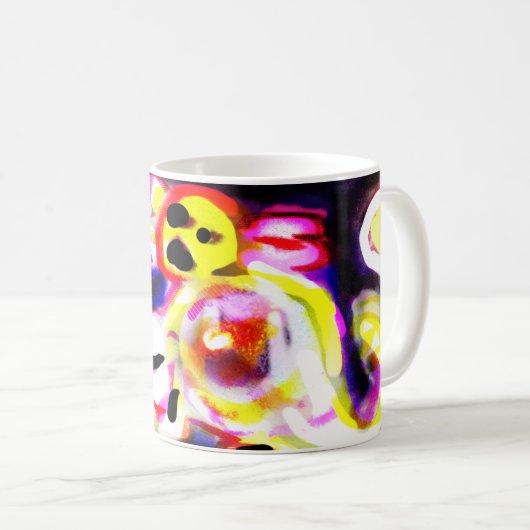 Yellow axolotl fun  kaffeetasse (VorderseiteRechts)
