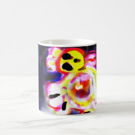 Yellow axolotl fun  kaffeetasse