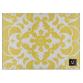 Yellow Azulejos Portugiesische Monographie Schneidebrett (Vorderseite)