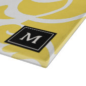 Yellow Azulejos Portugiesische Monographie Schneidebrett (Ecke)