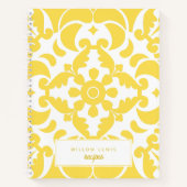 Yellow Azulejos Portugiesischer Roter Thun Notizblock (Vorderseite)