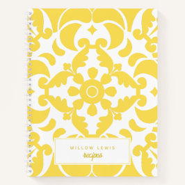 Yellow Azulejos Portugiesischer Roter Thun Notizblock