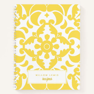 Yellow Azulejos Portugiesischer Roter Thun Notizblock