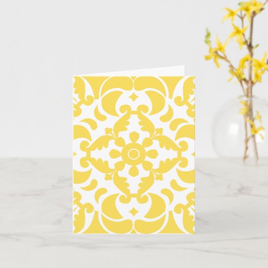 Yellow Azulejos Portugiesisches Mittelmeer Karte (Gelbe Blume)