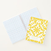 Yellow Azulejos Portugiesisches Mittelmeer Notizblock (Innenseite)