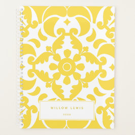 Yellow Azulejos Portugiesisches Mittelmeer Planer