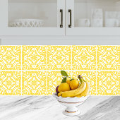 Yellow Azulejos Portuguese Spanish Mediterranean Fliese