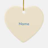 Yellow Baby Buggy SnowFlake Keramik Ornament (Hinten)