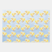 Yellow Baby Chickadee Birds Gender Neutral Baby Geschenkpapier Set (Vorderseite 2)