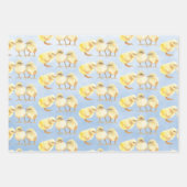 Yellow Baby Chickadee Birds Gender Neutral Baby Geschenkpapier Set (Vorderseite 3)