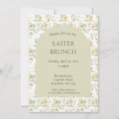 Yellow Baby Chicks Osterbrunch Einladung (Vorderseite)