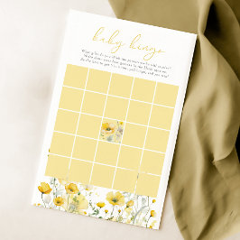 Yellow Baby in Bloom Wildblume Baby Bingo Game